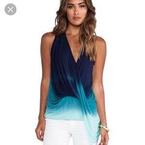 YFB tie dye asymmetrical tank